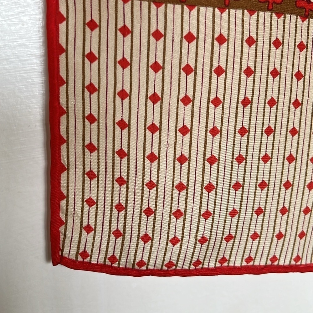 Vintage Echo Flower Long Silk Scarf - Picture 6 of 11